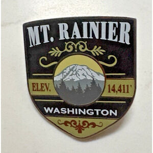 Mt. Rainer Washington Metal Enamel Souvenir Pin